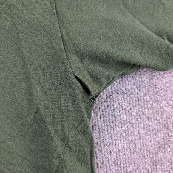 Gildan Mens Co-Alliance T-Shirt Green 3XL Short Sleeve Polycotton Dry Blend - Picture 5 of 13